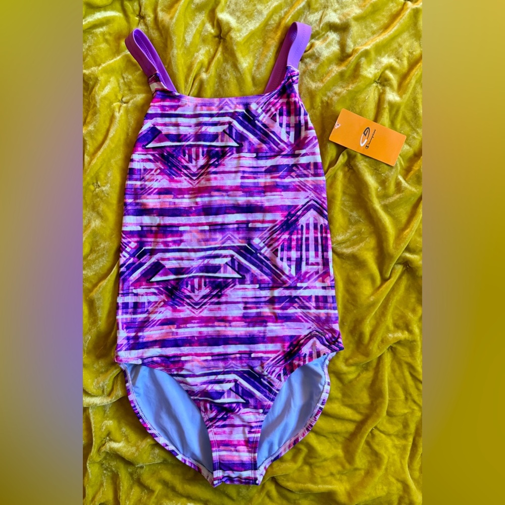 Champion Athletic One-Piece Swimsuit – Size Large (12–14)